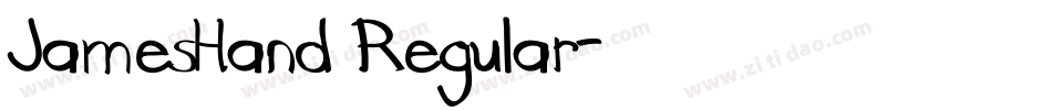 JamesHand Regular字体转换